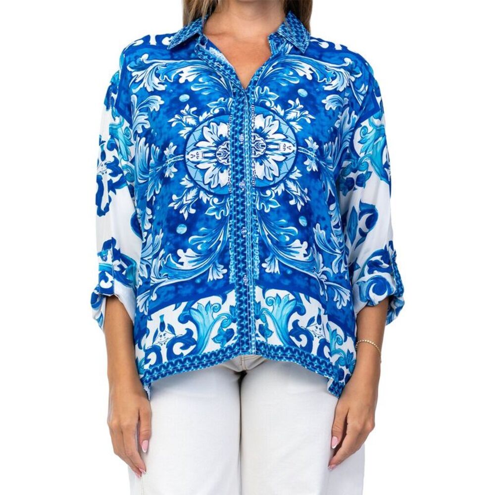 Tolani Womens  Kennedy Top, Blue